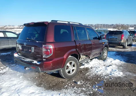 2007 Honda Pilot Ex-L из США, поврежденный, VIN 2HKYF18787H538290